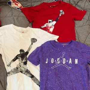 Jordan grade school boys size medium t shirt bundle